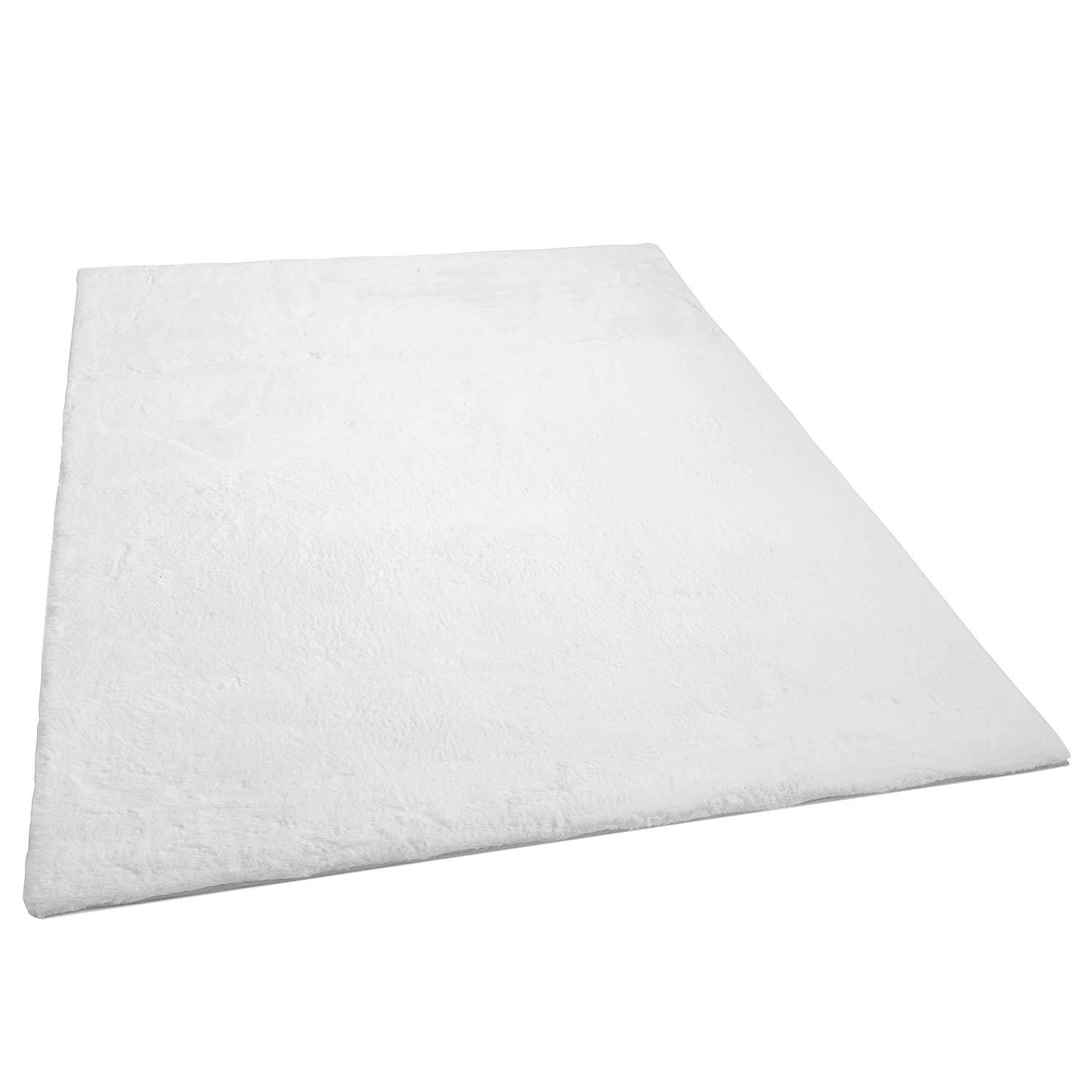 Kurzflorteppich Chiara I Weiß 60 x 135 cm 1