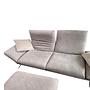 2-Sitzer Sofa und Hocker Grau 0