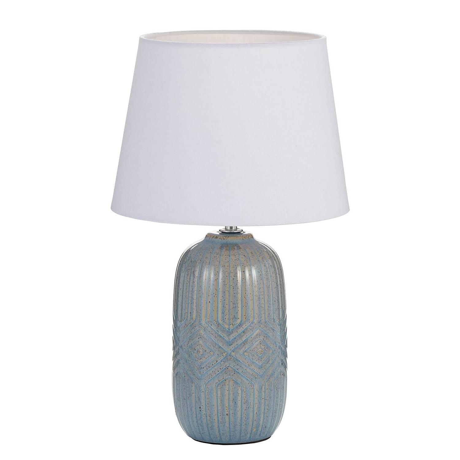 Glowing Hug Table lamp ceramic light blue 1-bulb 3