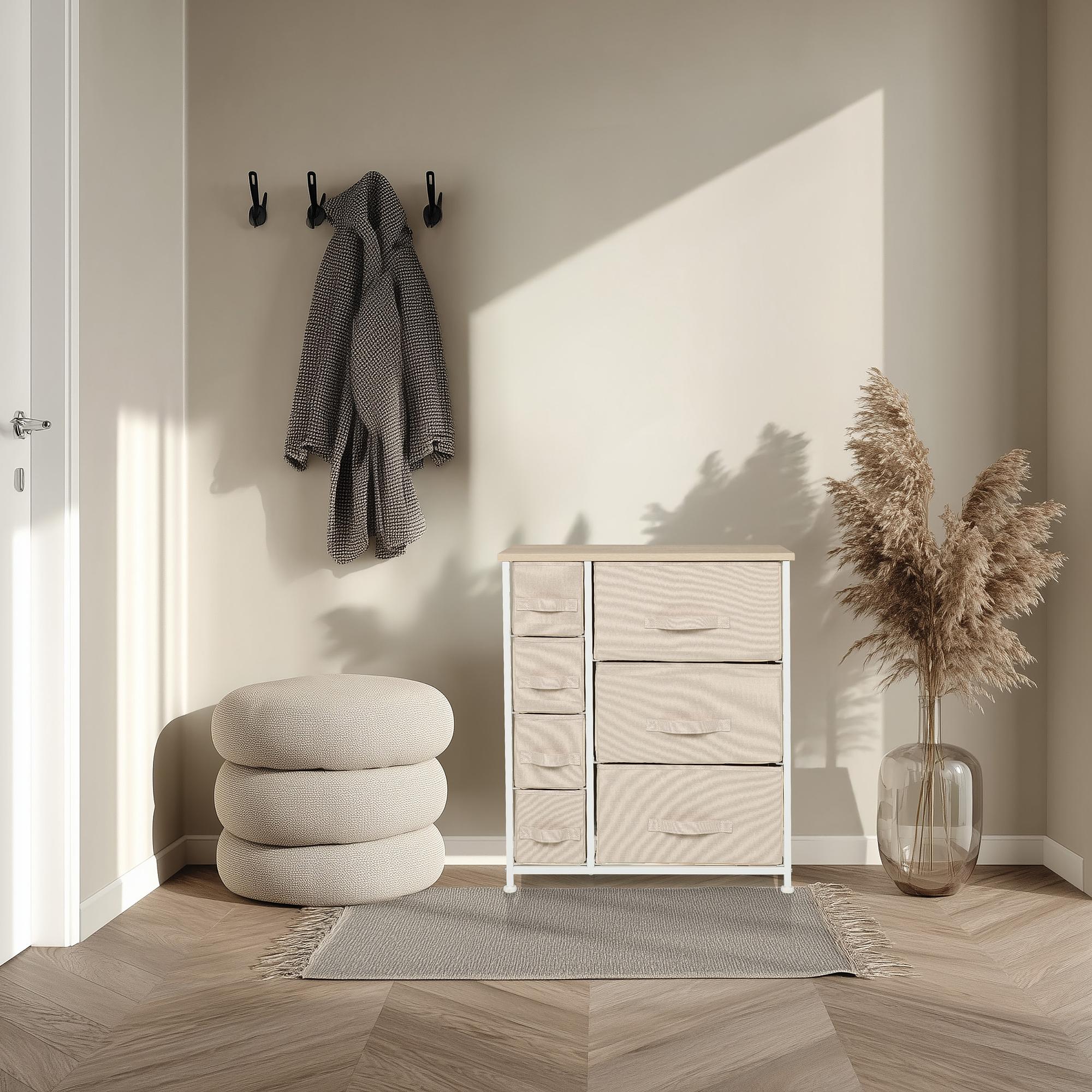 FOLDRESS B Regal mit 7 Fächern Beige 3