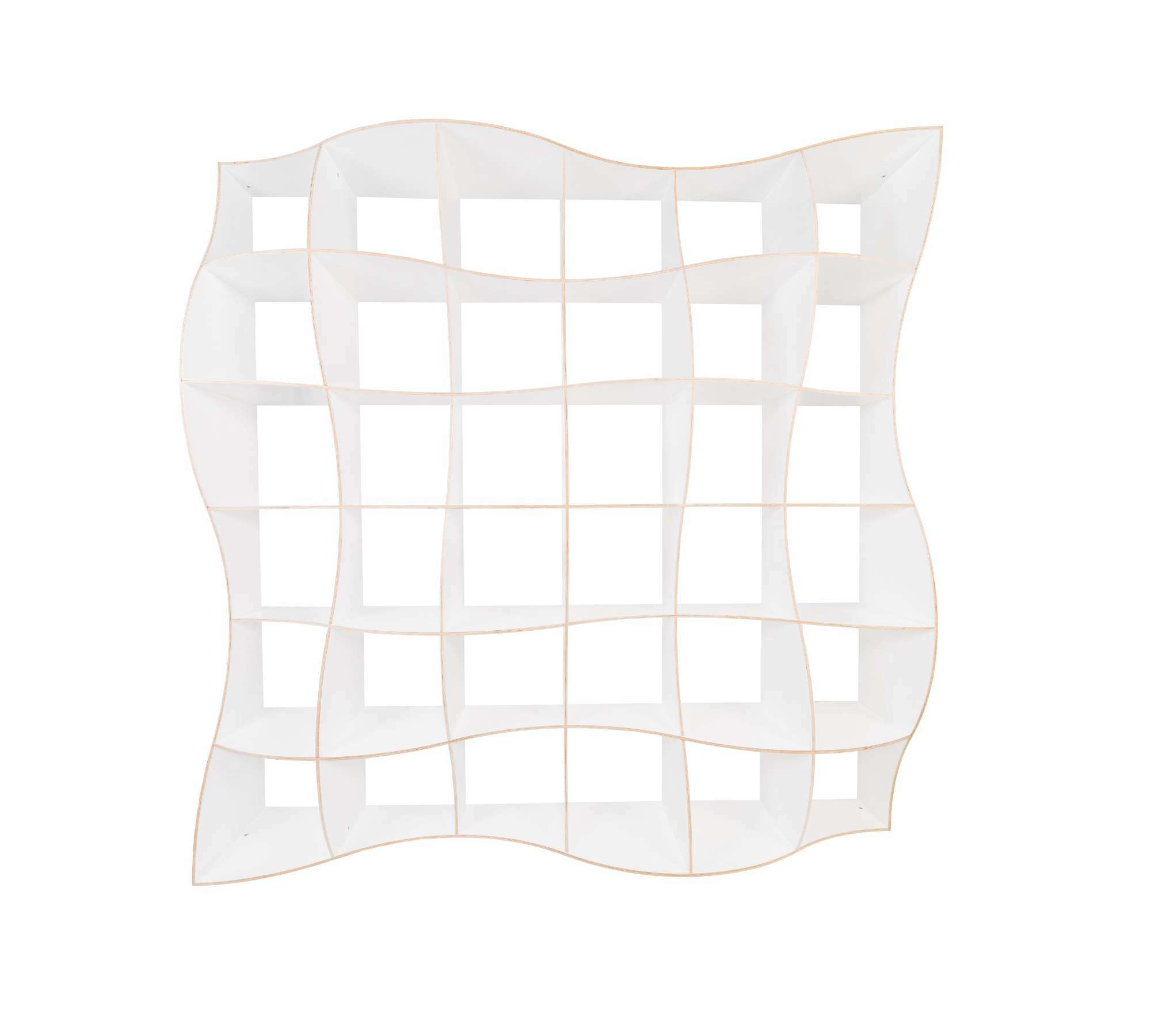 DUNE Bookshelf L Wood White 2