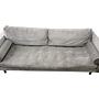 Sofa with ottoman velvet wood taupe 6