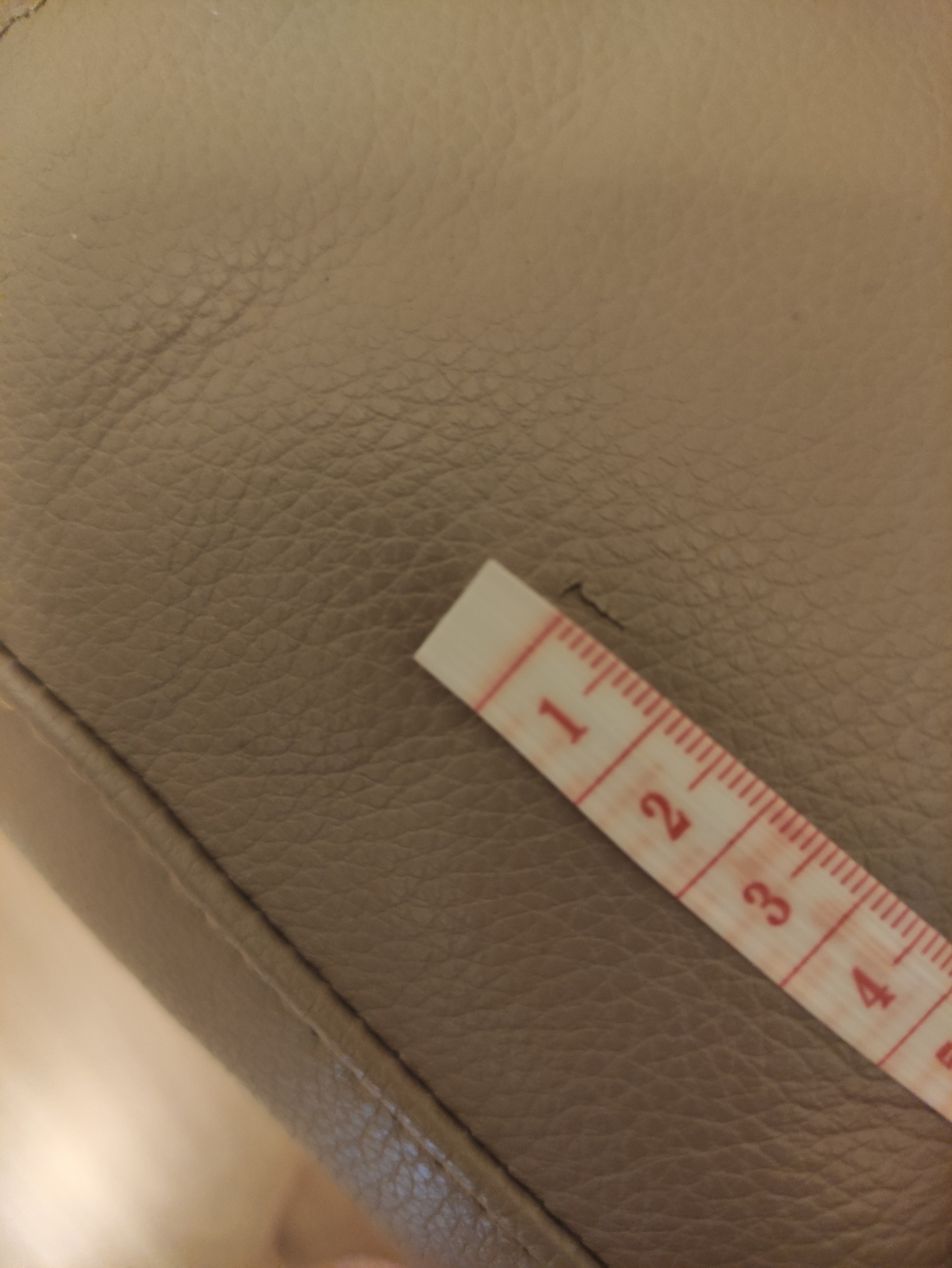 Landskrona Sofa 3-Sitzer Leder Beige 5