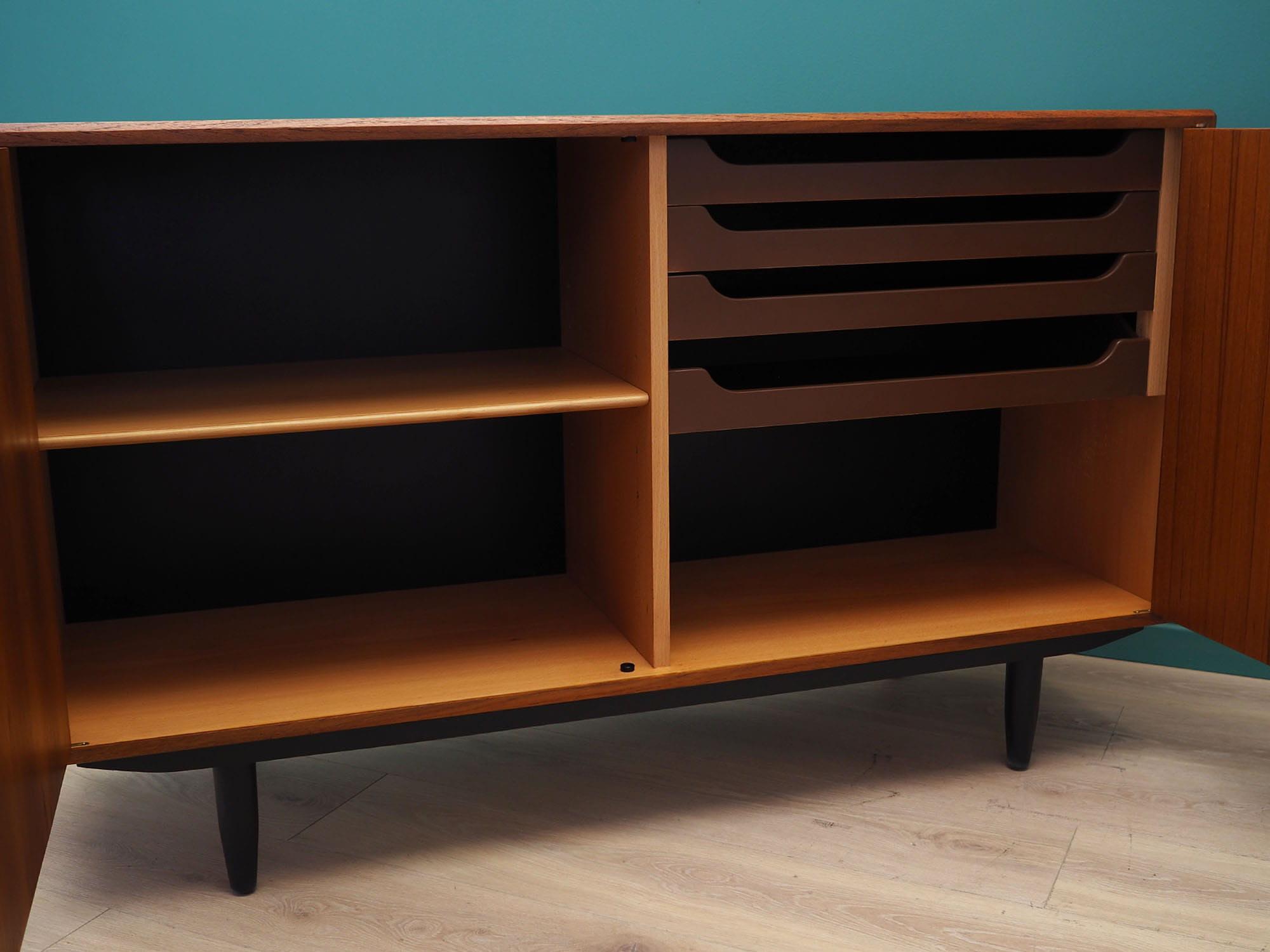 Vintage Schrank Teakholz Braun 1960er Jahre 11
