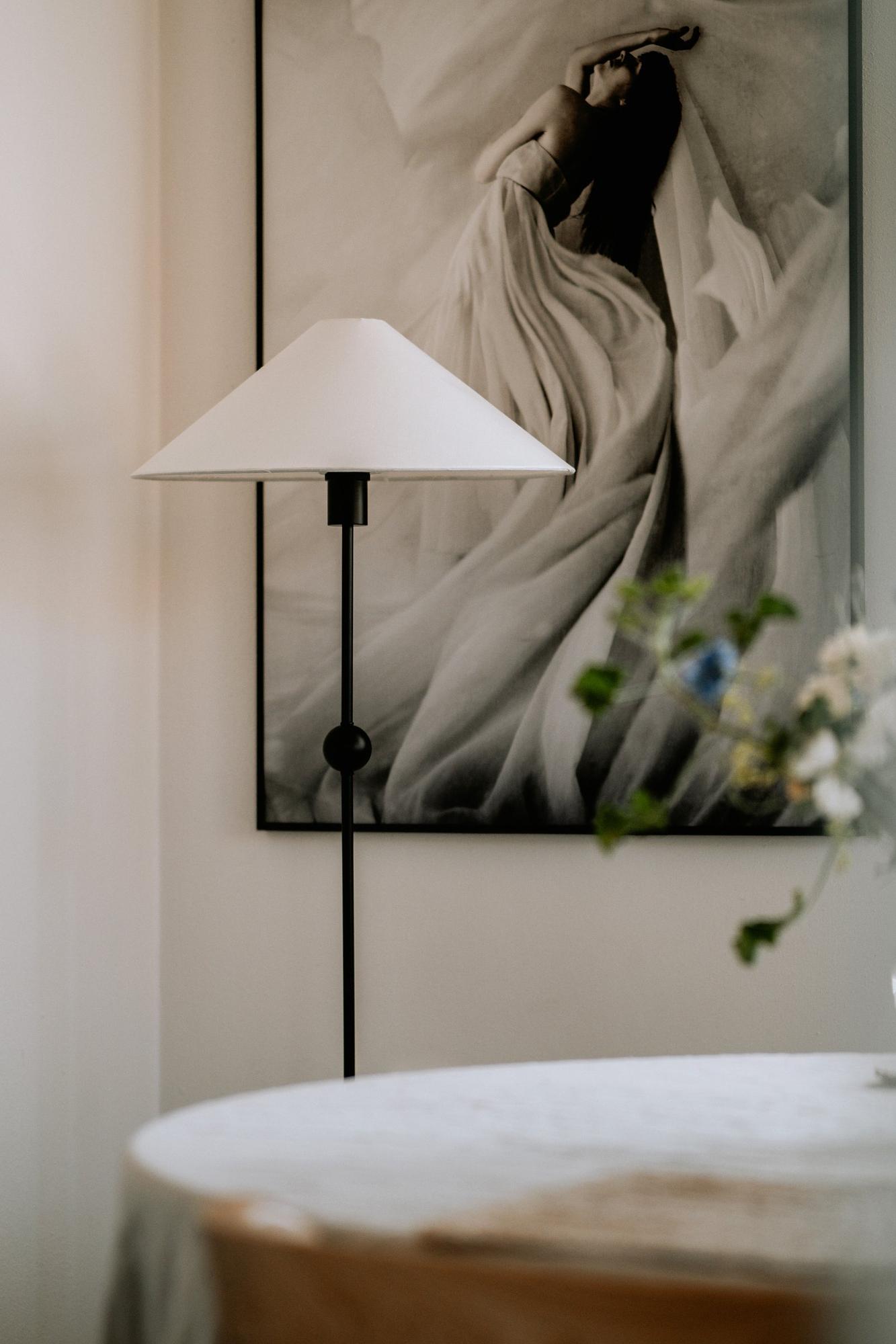 Olivia Lampenschirm Leinen Weiß Ø 45cm 0