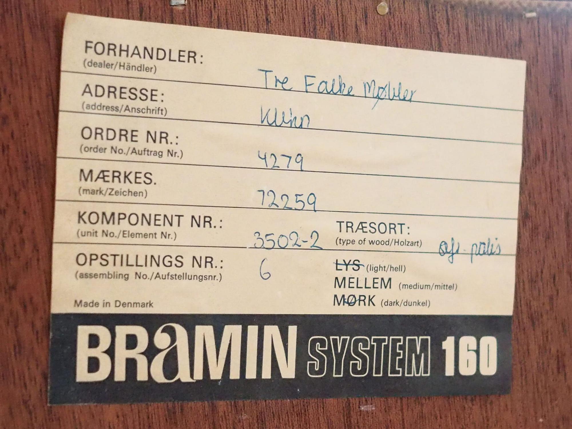 Vintage Bücherregal Mahagoni Braun 1970er Jahre 12