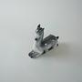 Ceramic fawn figure Grey 1970s 8