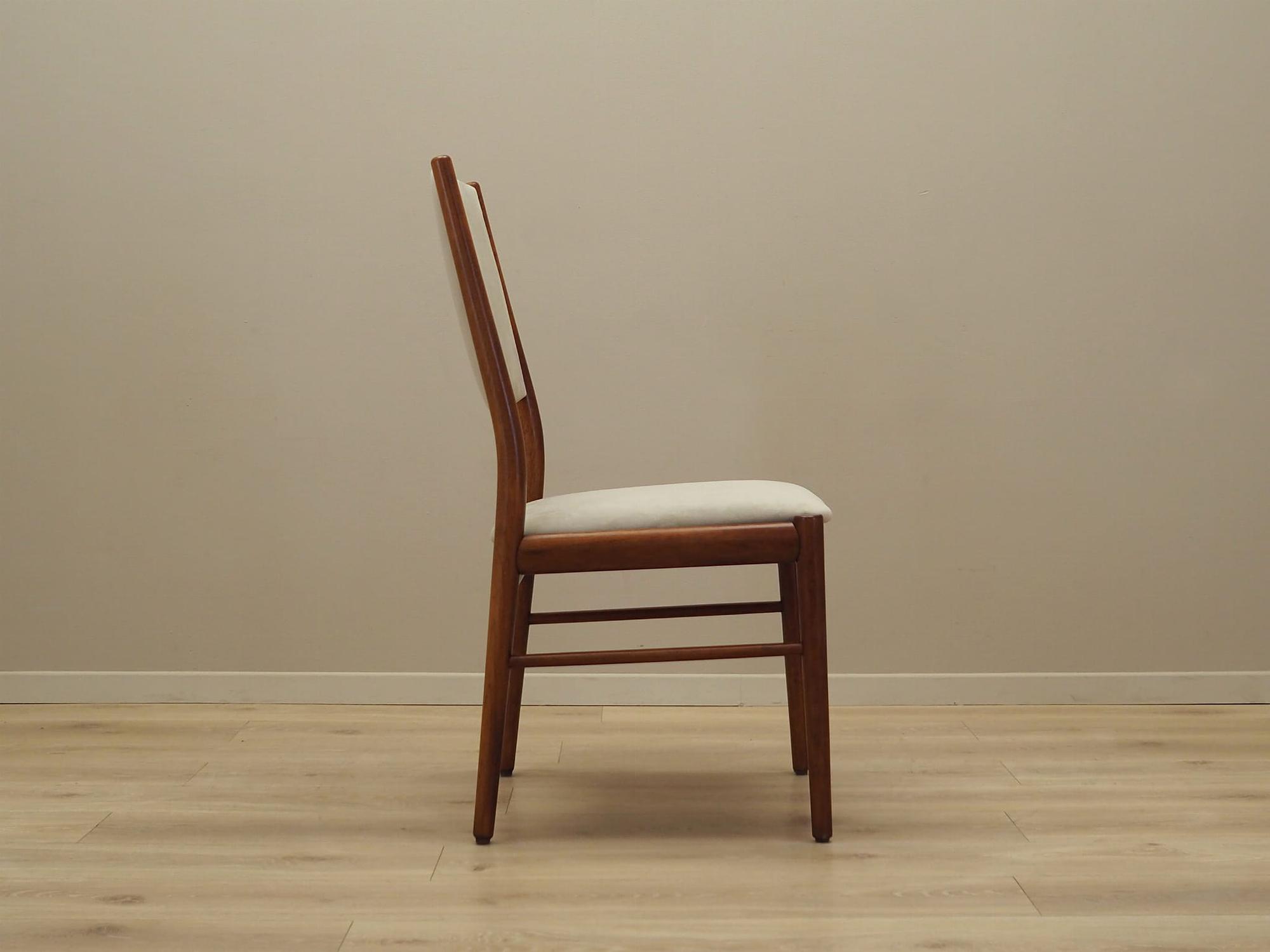 Set of six Mahogany chairs 1970s 14