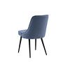 2x Esszimmerstuhl-Set Stoff Metall Blau 6