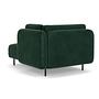 Ellis Récamiere abnehmbare Armlehne Velour Lux Dark Green 4
