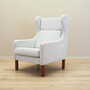 Vintage Sessel Textil Holz Grau 1960er Jahre 2