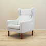 Vintage Sessel Textil Holz Grau 1960er Jahre 2