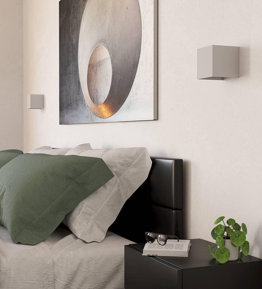 Valmontone LED-Wandleuchte Aluminium Weiß 2-flammig 3