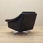 Swivel armchair Leather Black 1960s 5