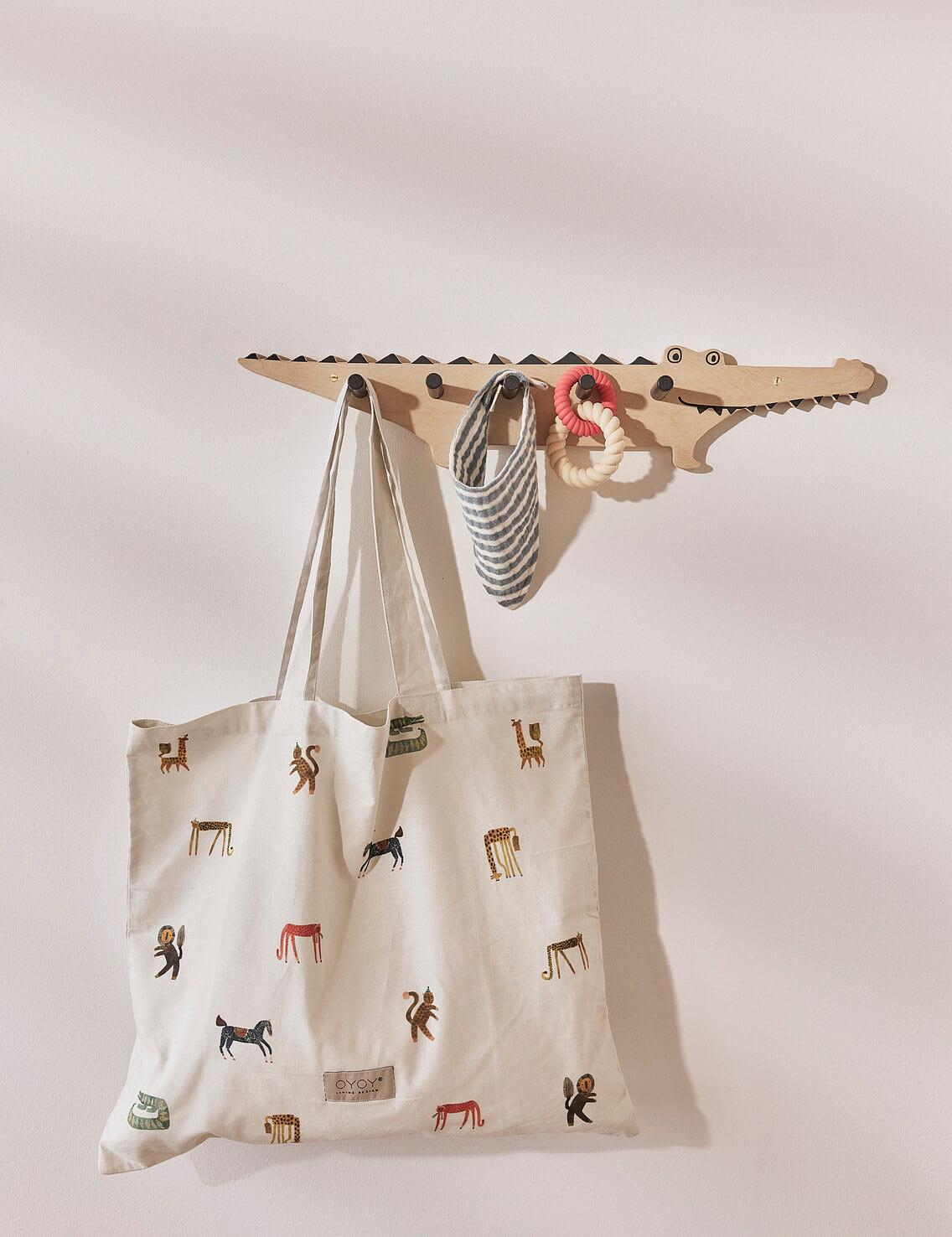 Crocodile Coat Rack White 2