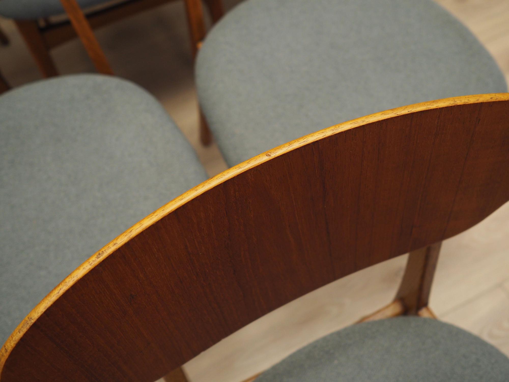 6x Dining chair teak 1970s 4