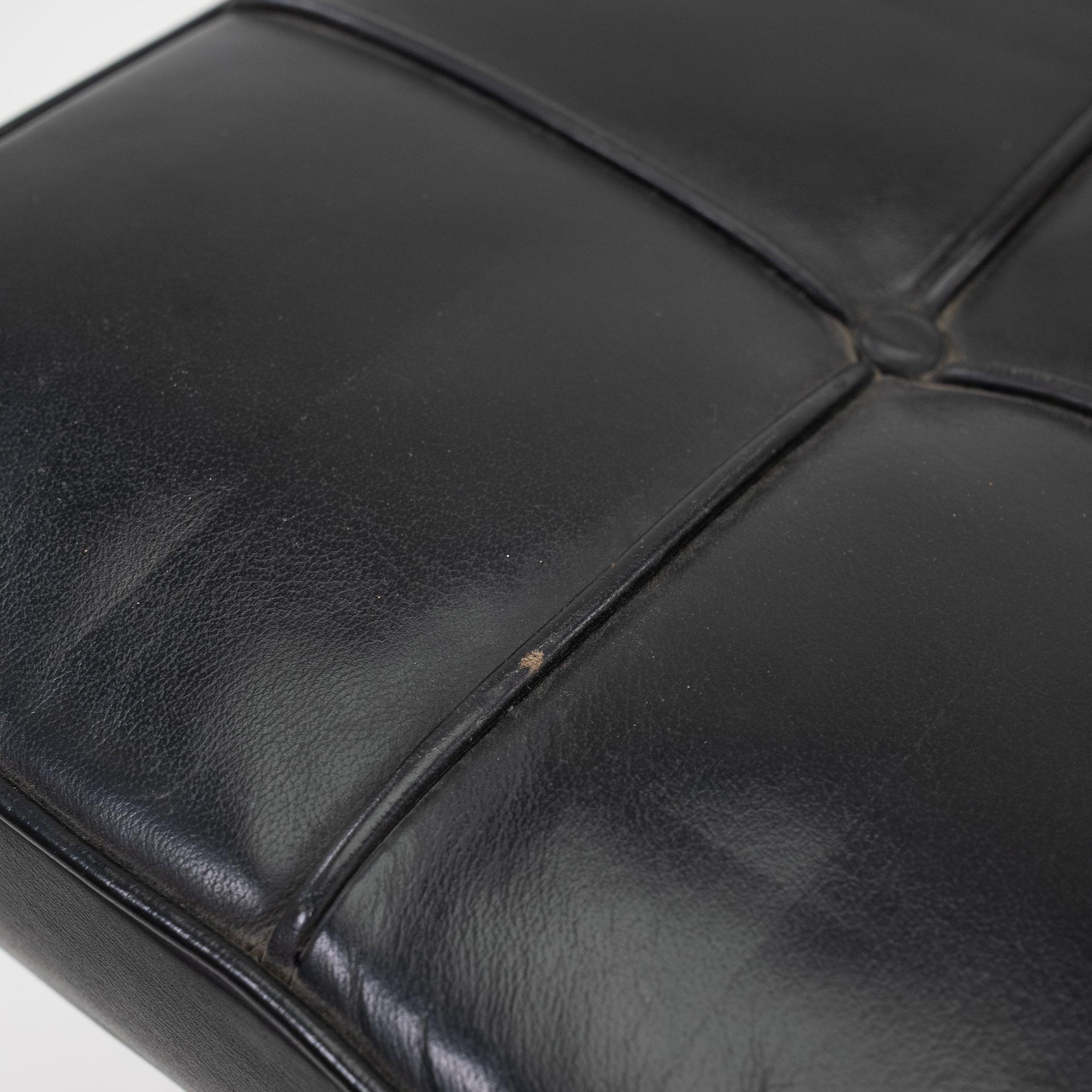 Barcelona Stuhl mit Ottoman Schwarz von Knoll International 8