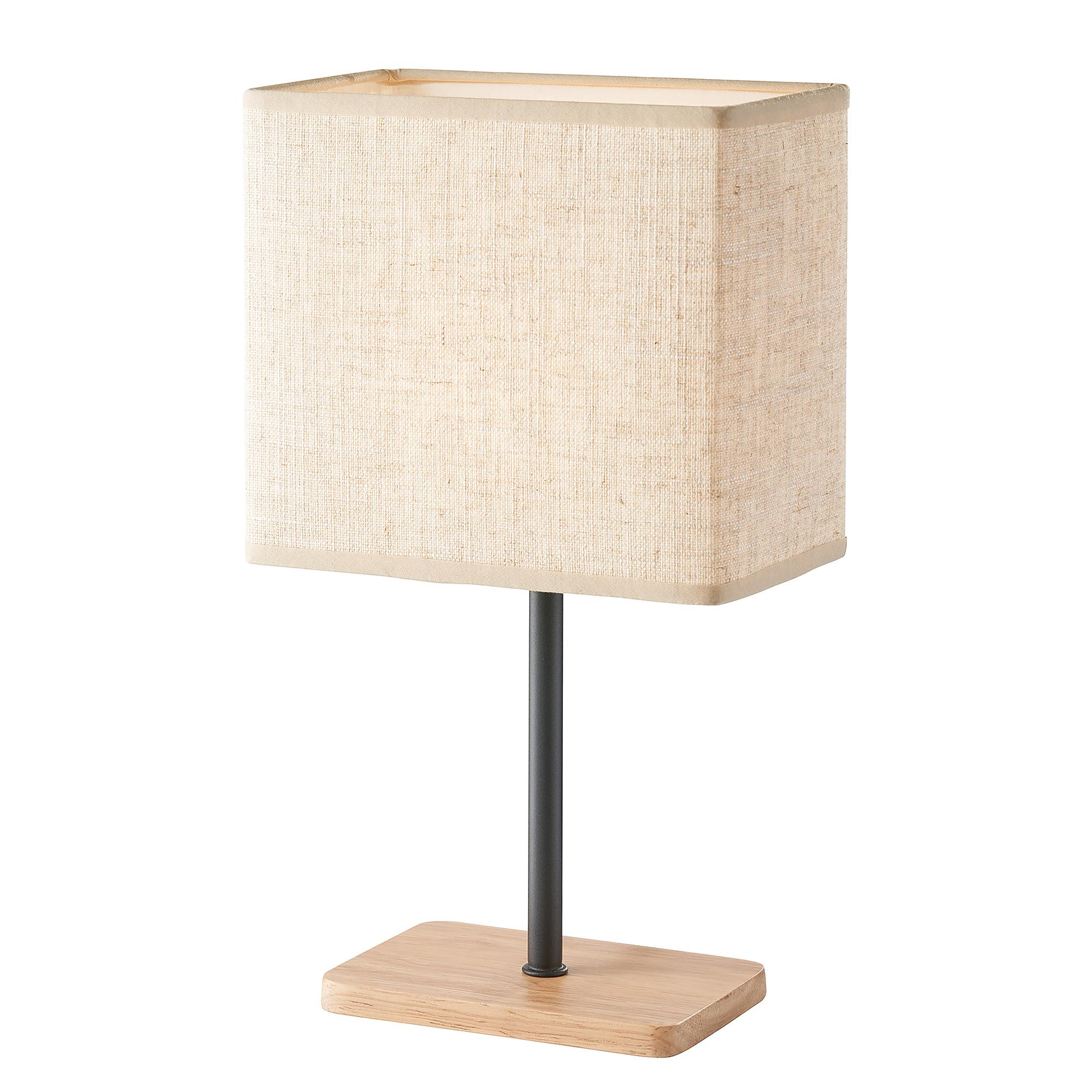 Tischleuchte Bozen Schwarz Beige 0