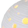 Jazz Moon Table Lamp Porcelain Cotton White 2