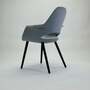 Organic Chair Stoff Holz Grau 1