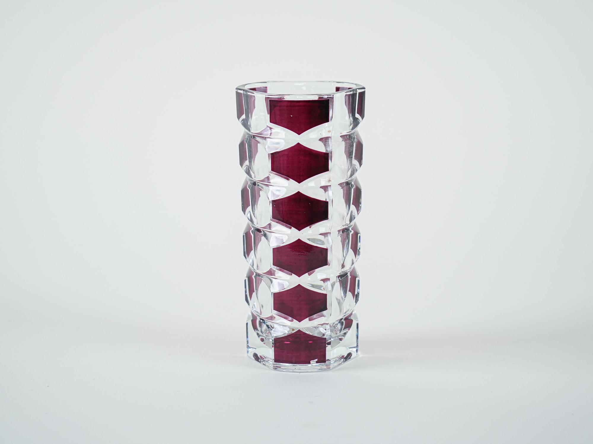 Glass Vase Windsor 1970s 3