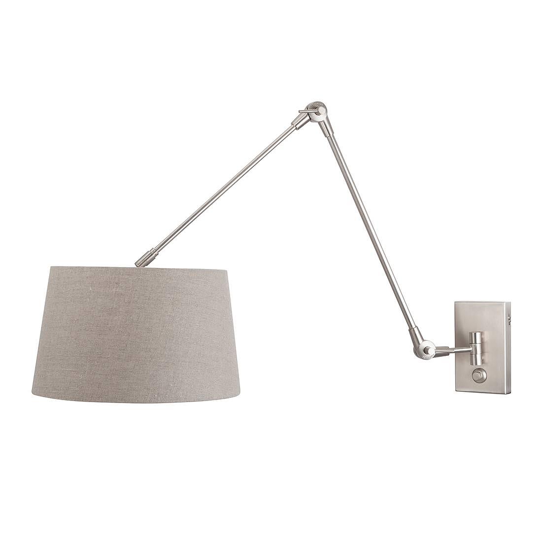 Gramineus Wandleuchten-Armatur Nickel matt 1-flammig 2