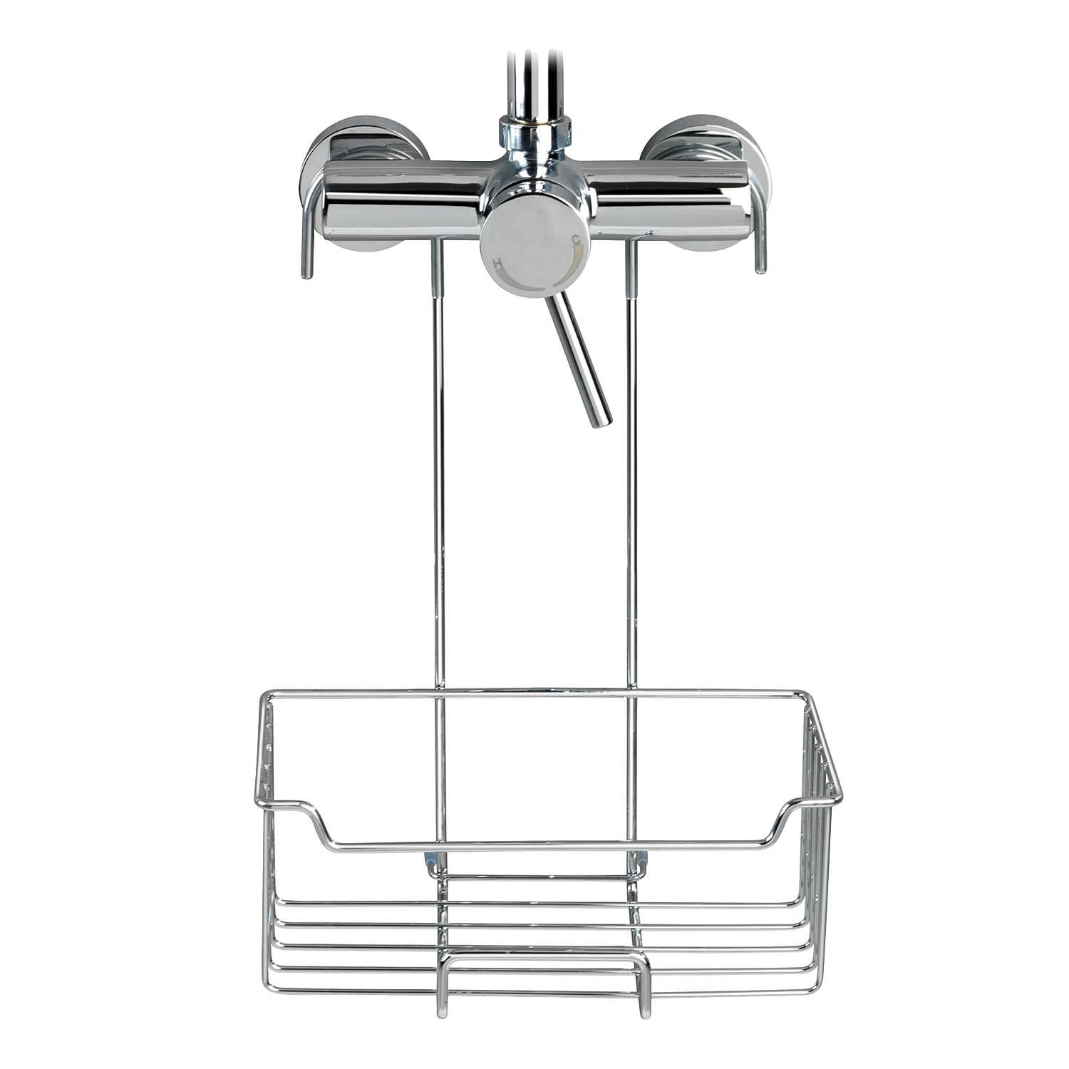 Thermostat Shower Caddy Milo Stainless Steel Silver Transparent 3