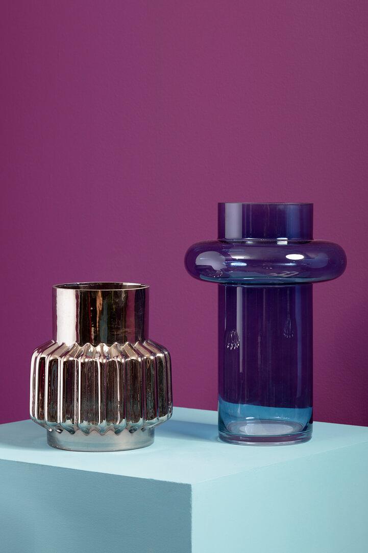 Cabrina Großer Glasvase Blau 2