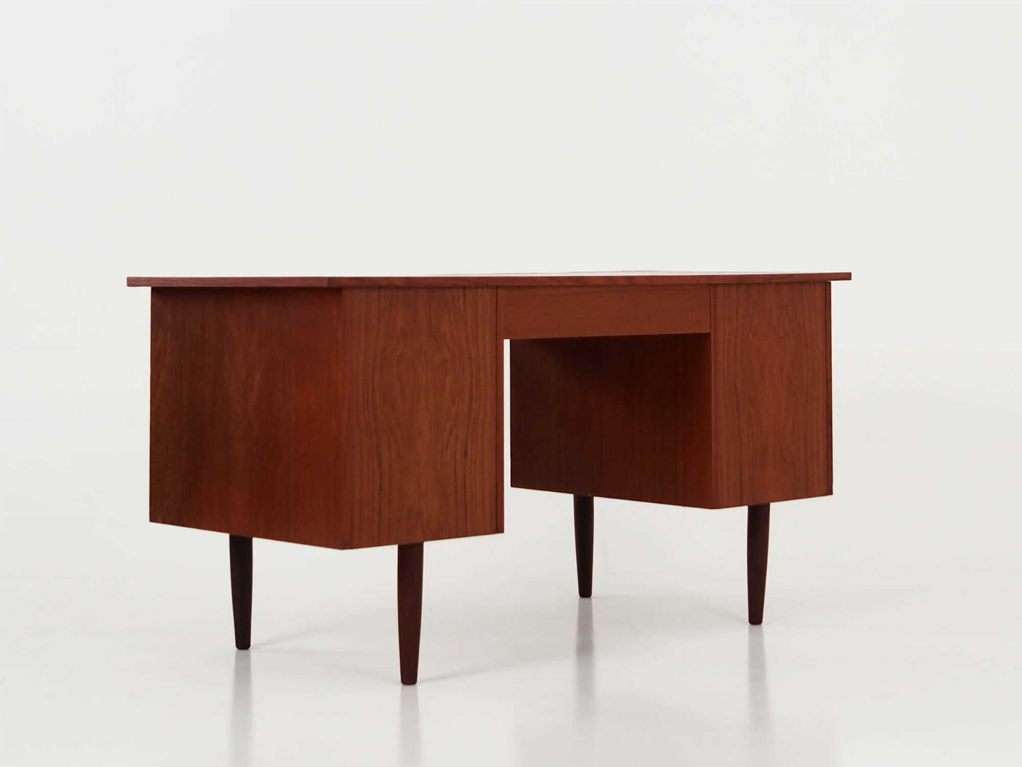 Vintage Desk Teak Wood Brown 1970s 4