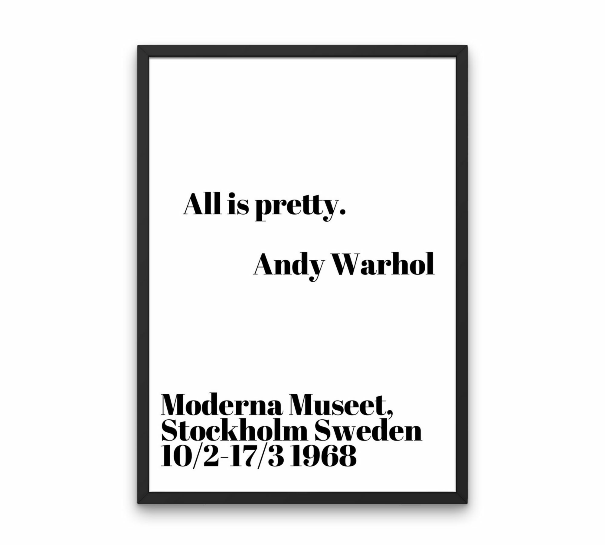 All is pretty - Andy Warhol 70 x 100 cm 2