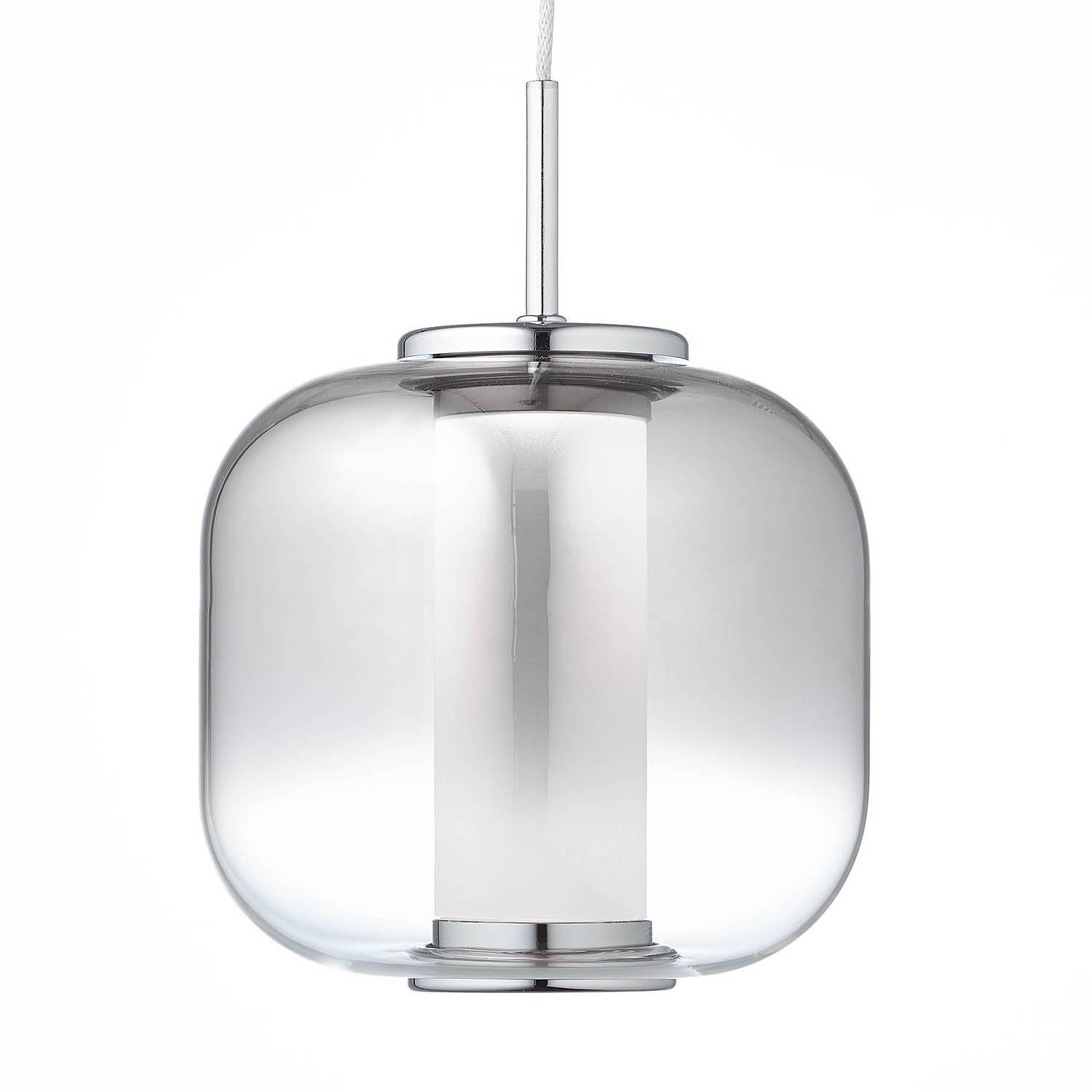 Rafa I LED-Pendelleuchte Acrylglas Edelstahl 1-flammig 2