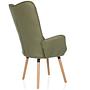 HAVENIO I Armchair Fabric Velvet Olive Green 5