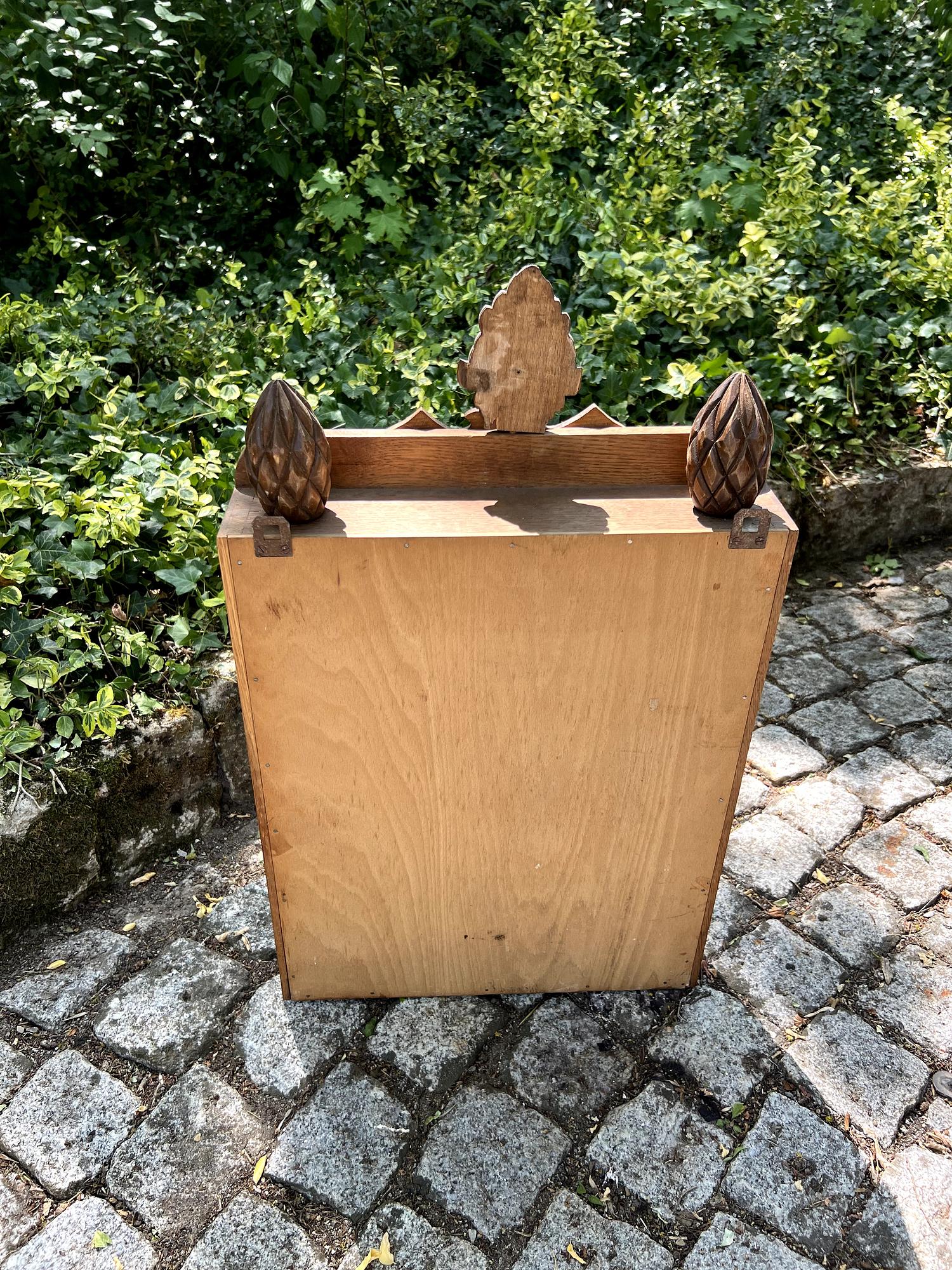 Medizinschrank Antik Holz 4