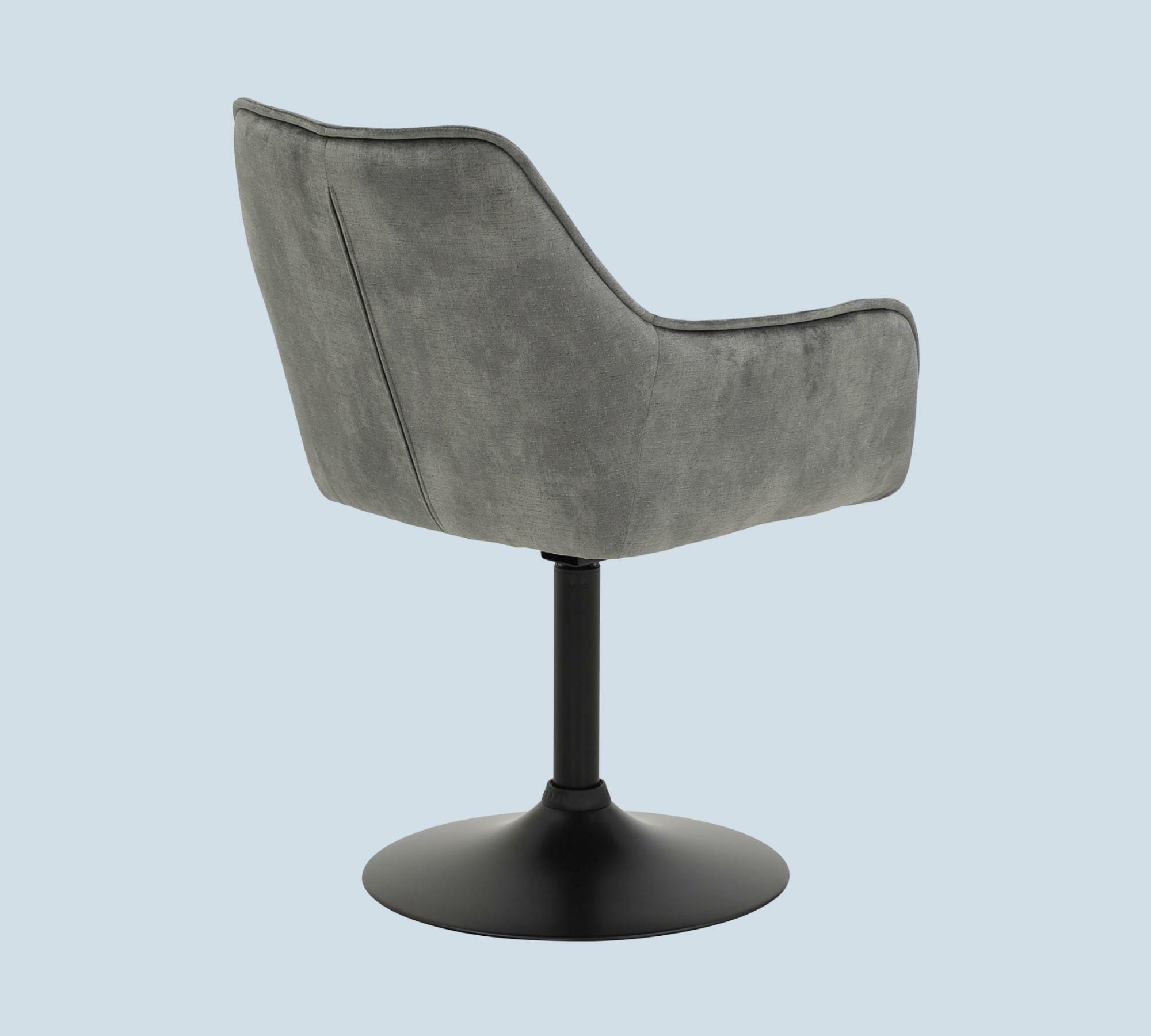 2x Armchair tufted velvet grey 3