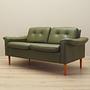 Sofa Leder Grün 1970er Jahre 2