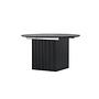 Matilda Dining table extendable MDF Veneer Black ø130/180cm 1