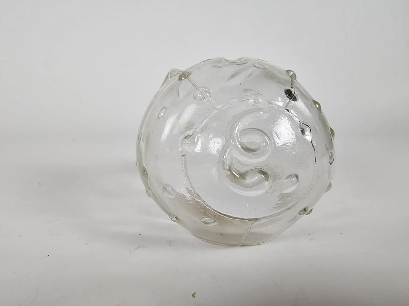 Vintage Sparschwein Glas Transparent 1950er Jahre 4