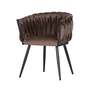 Armchair Velvet Iron Brown 0