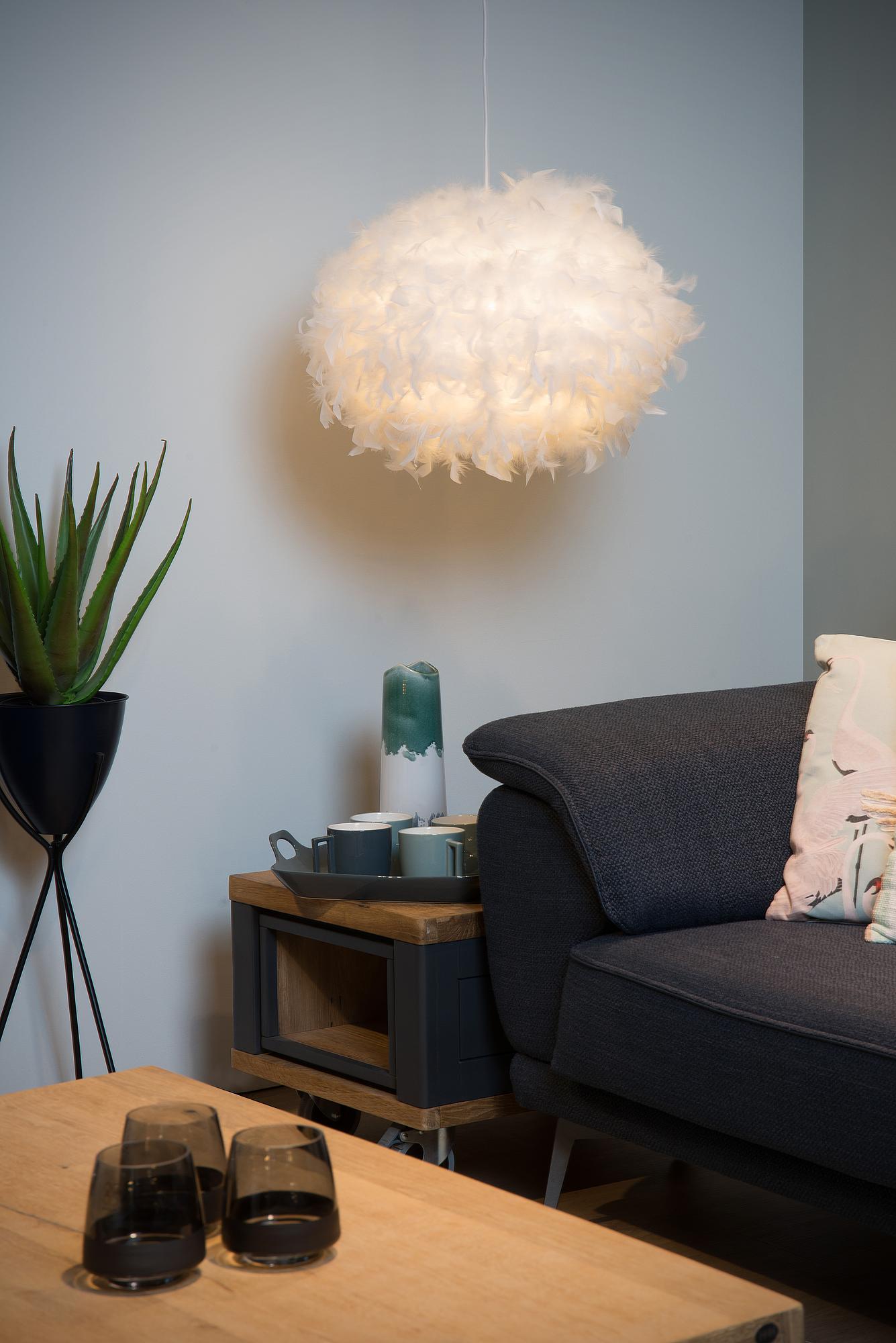 Goosy Soft Pendelleuchte Federn Weiß 4