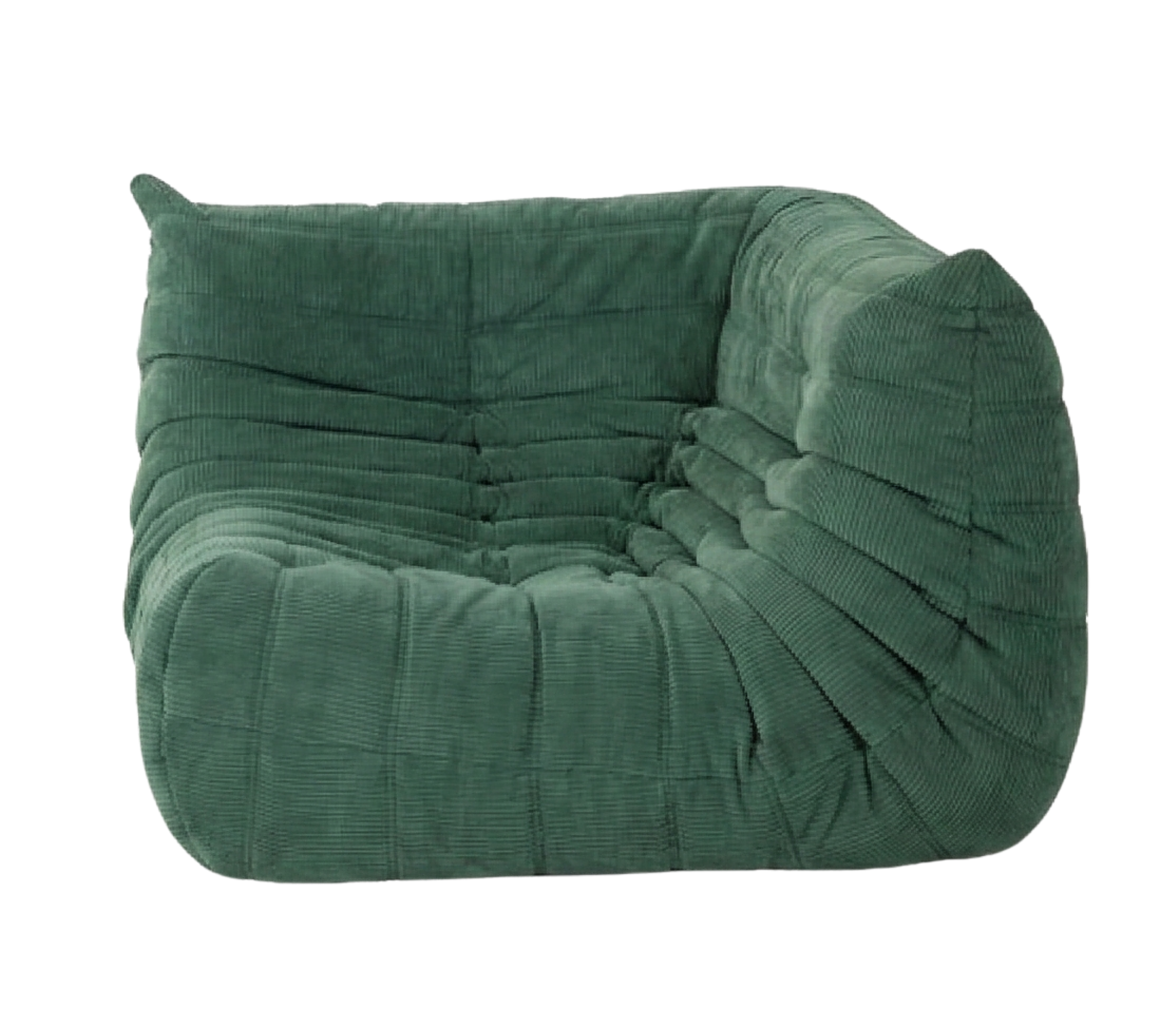 Togo Corner Sofa Corduroy Fir Green 0