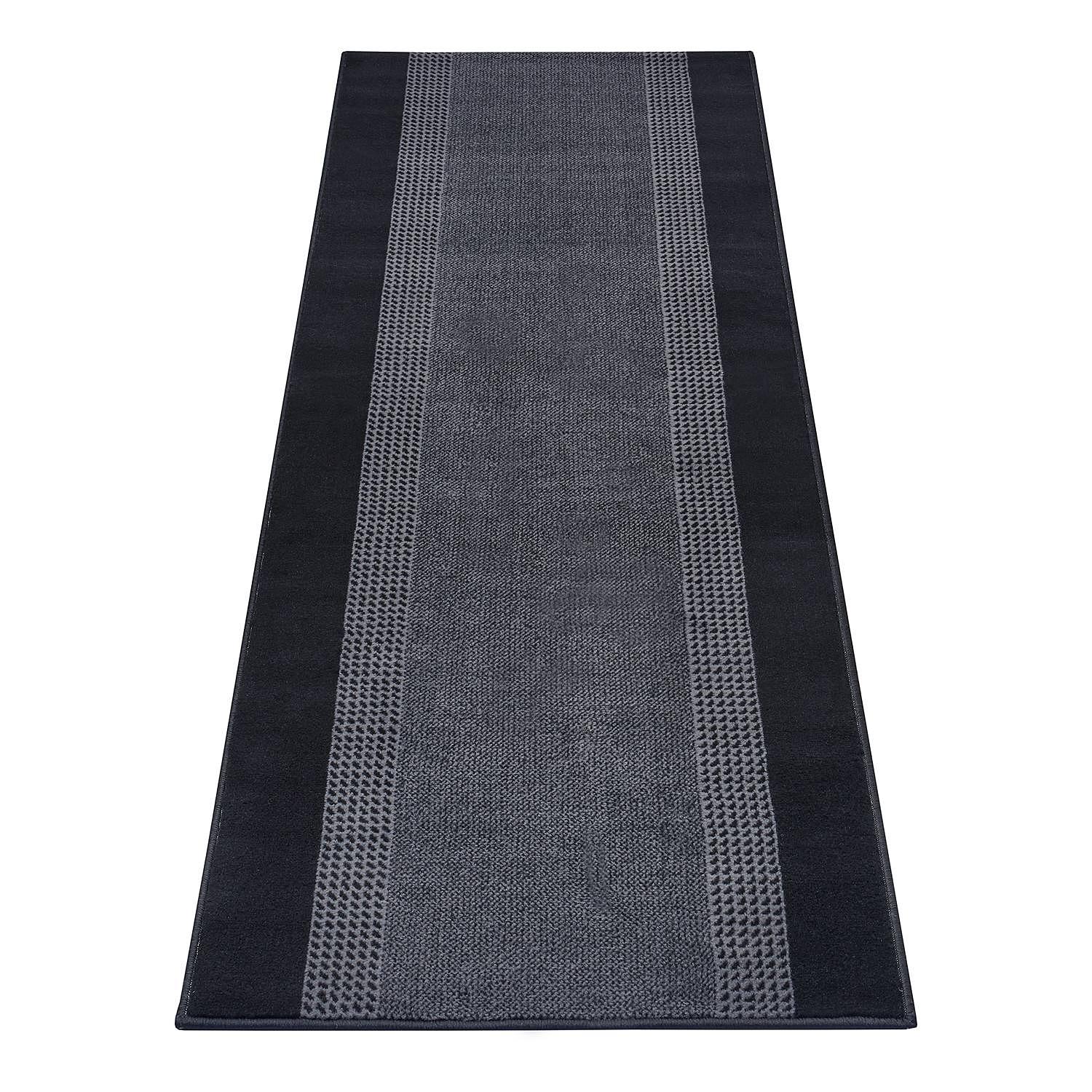 Band Läufer Jute Schwarz 80 x 200 cm 3