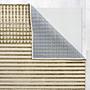 Elton Stripe Kurzflorteppich Beige 80 x 160 cm 3