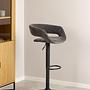 2x Sumaika Bar Stools Dark Grey 2