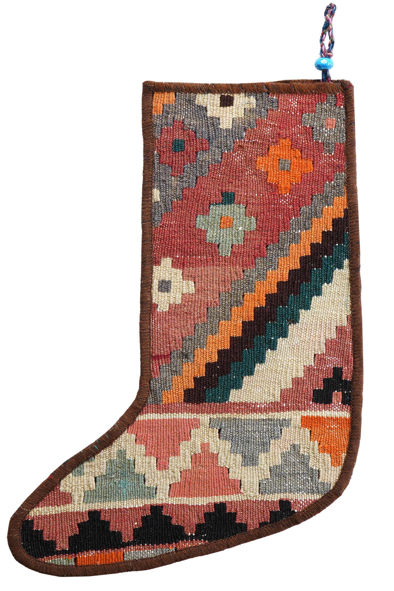 Weihnachtsstrumpf Wolle Mehrfarbig 41x56cm 1