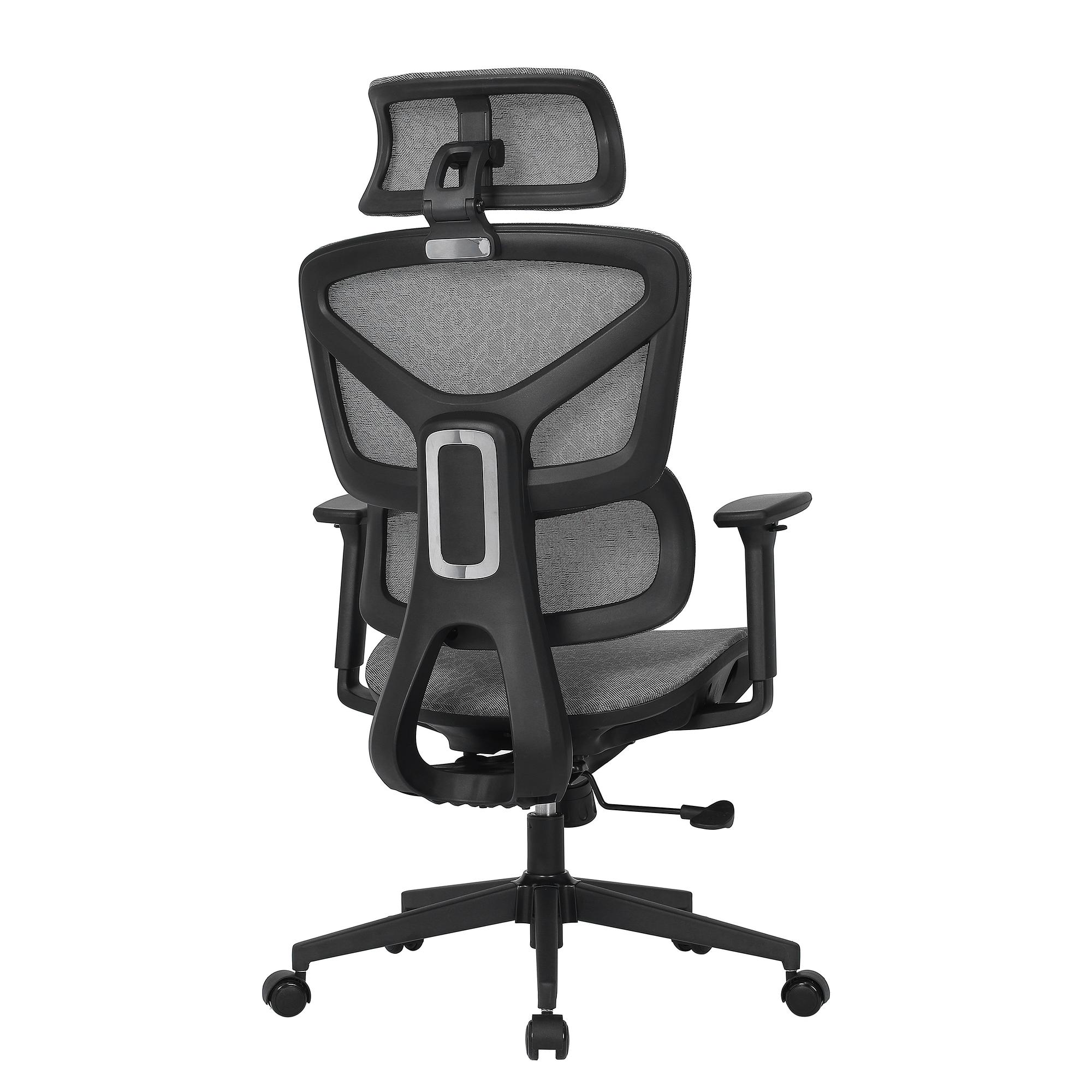 Office Chair Broz Mesh Grey White 4