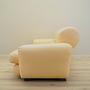 Sofa Leder Creme 1960er Jahre 3