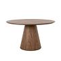 Rotating round dining table Walnut wood Ø 135cm 6