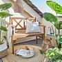 Gartenbank LOVEBIRD Akazienholz Braun 0