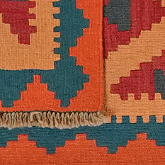 Kilim Gashgai Teppich Mehrfarbig 4