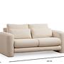 Lily 2-Sitzer Sofa Creme 7